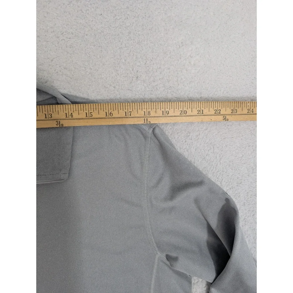 Neumann‎ University Knights The North Face Men's L Gray Pullover Hooded 1/4 Zip